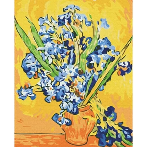 Számfestő, számozott kifestő Van Gogh Íriszek vázában 40×50 cm feszített vászon