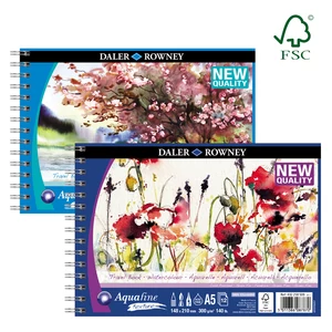 Aquafine utazó akvarelltömb spirálos 300 g Daler-Rowney