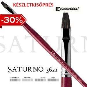 Escoda Saturno hosszúnyelű lapos természetes görényszőr ecset