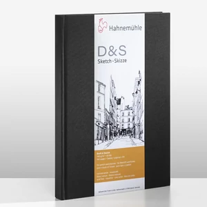 Hahnemühle D&S skicc tömb fekete 140 g, A6 álló