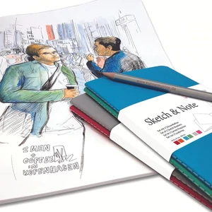 Hahnemühle vázlatfüzet, rajztömb Sketch&Note 125 g/m2