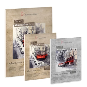 Toned bézs vagy szürke tónusú akvarelltömb 200 g, Hahnemühle