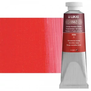 Olajfesték 37 ml Lukas 1862 olaj, 0086 Vermilion deep