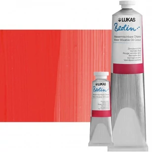 Lukas Berlin 37 ml-es és 200 ml-es művész olajfesték tubusok színminta előtt