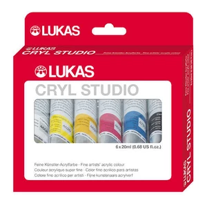 Lukas Cryl Studio akrilfesték készlet 6 × 20 ml