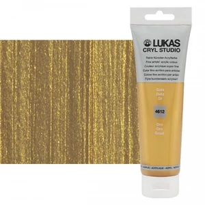 Lukas Cryl Studio művész akrilfesték fényes arany tubusban 125 ml színskálával