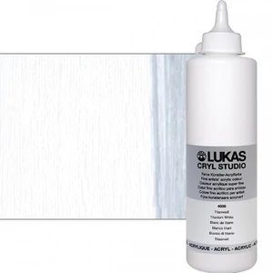 Akrilfesték 500 ml Lukas Cryl Studio, 4608 Titanium White