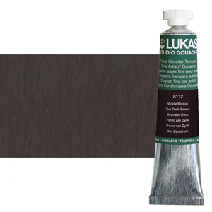 Lukas Studio Gouache 8112 Van Dyck Brown 20 ml