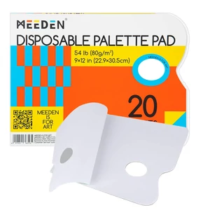 Letéphető nagyméretű papírpaletta tömb 80 g 23 × 30,5 cm, Meeden