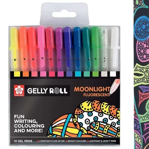 Sakura Gelly Roll fluoreszkáló zselés tollkészlet 12 db-os