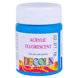 Decola hobby akrilfesték fluoreszkáló kék, blue 20 ml