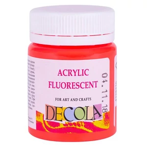 Decola hobby akrilfesték fluoreszkáló piros, red light 20 ml