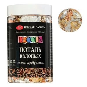 Decola füstfólia vegyes pehely arany, ezüst, réz 3 g, 300 ml