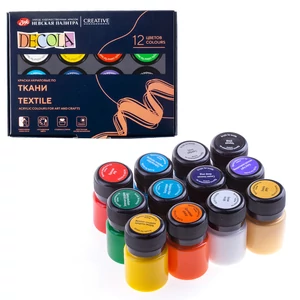 Decola textilfesték készlet 12 × 20 ml