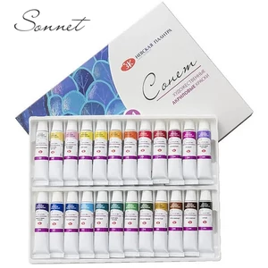 Sonnet akrilfesték készlet 24 × 10 ml-es Nevskaya Palitra St. Petersburg