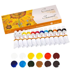 Sonnet olajfesték készlet 12 × 10 ml-es Nevskaya Palitra St. Petersburg
