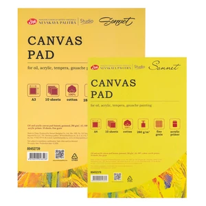 Sonnet festővászon tömb 100% pamut, alapozott, canvas pad