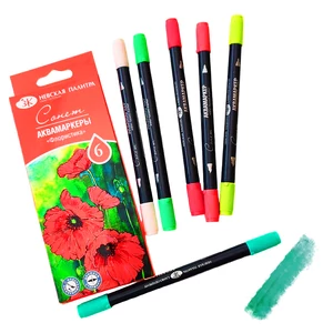 Sonnet kétvégű akvarell ecsetfilc készlet 6 db Floral