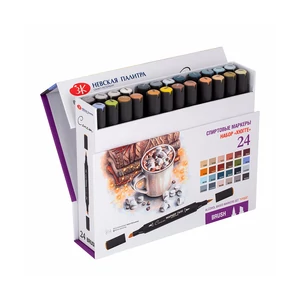 Sonnet brush kétvégű alkoholos ecsetfilc 24 darabos készlet Hygge