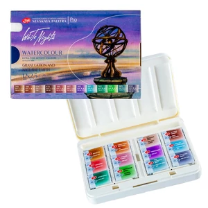 White Nights szemcsés granuláló és föld színei 12 szilkés akvarellfesték készlet