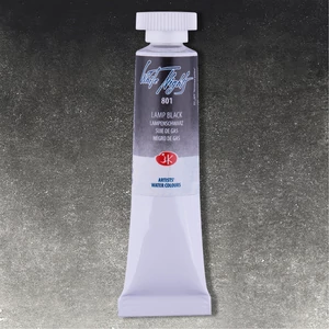 White Nights akvarellfesték 801 Lamp Black 10 ml tubus, St Petersburg