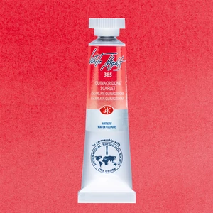 White Nights akvarellfesték 385 Quinacridone Scarlet 10 ml tubus, St Petersburg