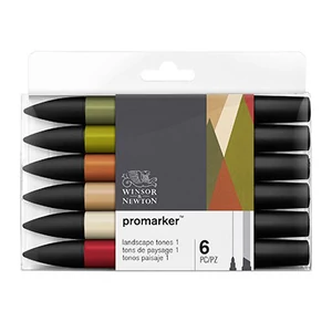 Promarker Winsor&Newton 6 db-os Tájkép filctoll készlet Promarker Winsor&Newton 6 db-os Tájkép filctoll készlet