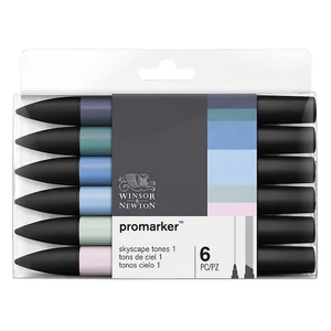 Promarker Winsor&Newton 6 db-os skyscape 1 égszín filctoll készlet Promarker Winsor&Newton 6 db-os skyscape 1 égszín filctoll készlet