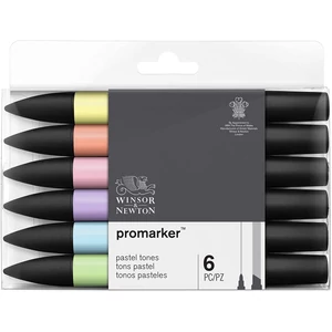 Promarker Winsor&Newton 6 db-os pastel filctoll készlet Promarker Winsor&Newton 6 db-os pastel filctoll készlet