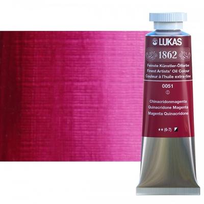 Olajfesték 37 ml Lukas 1862 olaj, 0051 Quinacridone Magenta