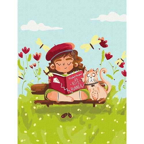Számfestő, számozott kifestő Egy tündér vakáción 30 × 40 cm feszített vászon