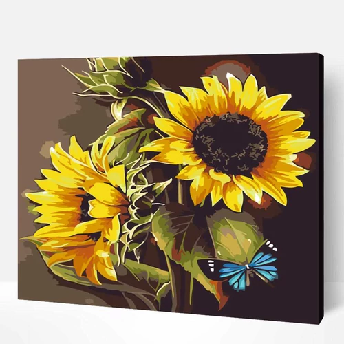 Festede számfestő készlet Kék vendég 40 × 50 cm feszített vászon