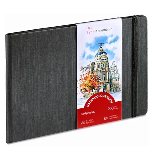 Hahnemühle akvarell könyv 200 g watercolour book A5, fekvő