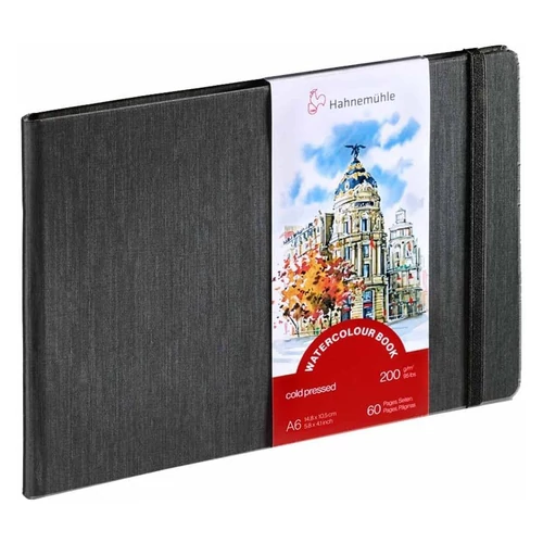 Hahnemühle akvarell könyv 200 g watercolour book A6, fekvő