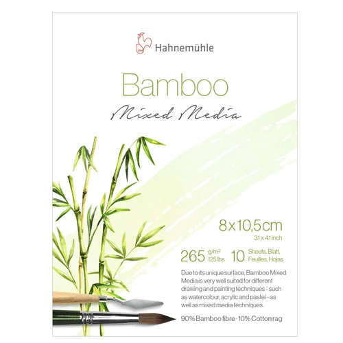 Hahnemühle Bamboo mixed media bambusz tömb 8 × 10,5 cm