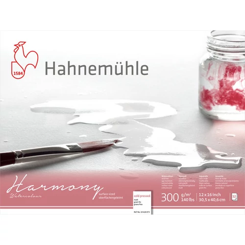 Hahnemühle Harmony akvarelltömb 300 g CP matt A3 ragasztott, 12 lap