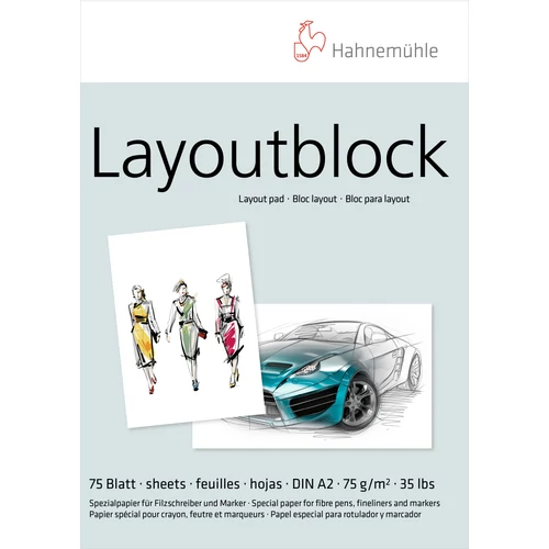 Hahnemühle Layout tömb filctollakhoz 75 g A2