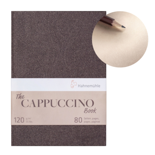 Hahnemühle Cappuccino Book bézs tónusú vázlattömb A5 120 g