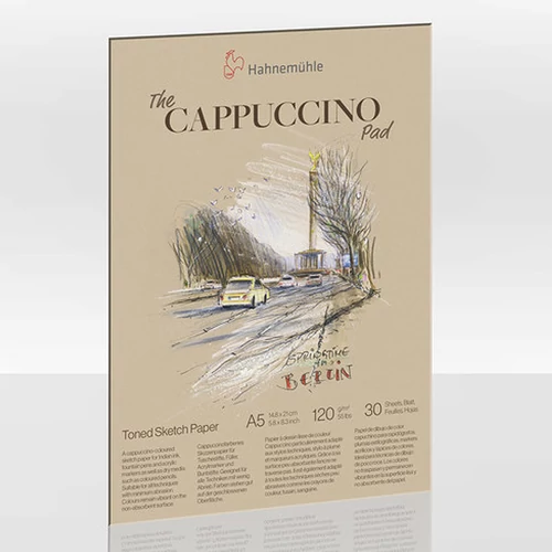 Hahnemühle Cappuccino pad bézs tónusú vázlattömb 120 g A5