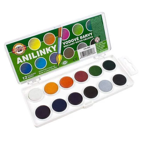 Koh-i-Noor Anilinky 12 darabos vízfesték készlet