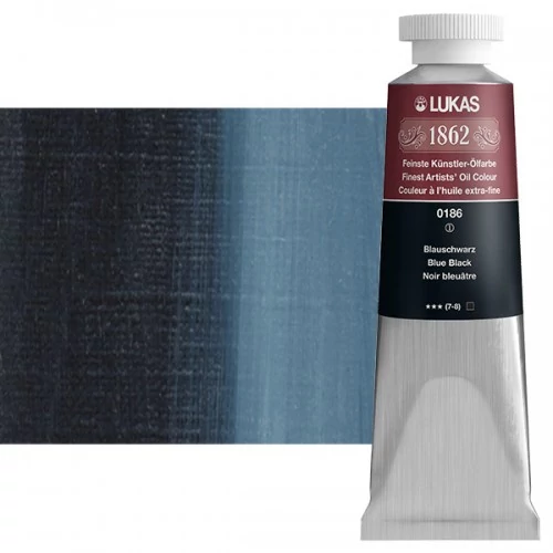 Olajfesték 37 ml Lukas 1862 olaj, 0186 Blue Black