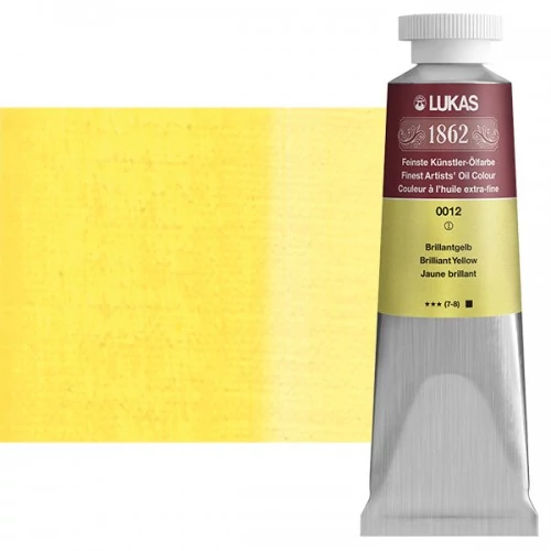 Olajfesték 37 ml Lukas 1862 olaj, 0012 Brilliant Yellow