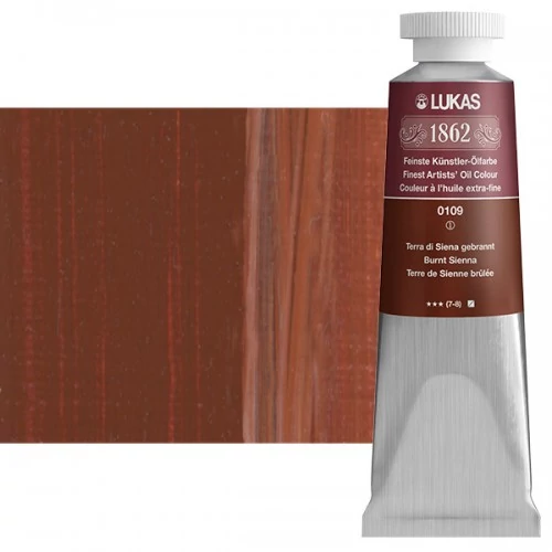 Olajfesték 37 ml Lukas 1862 olaj, 0109 Burnt Sienna