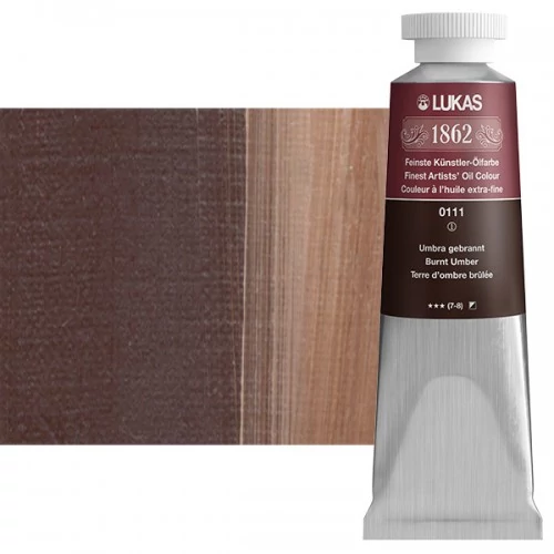 Olajfesték 37 ml Lukas 1862 olaj, 0111 Burnt Umber