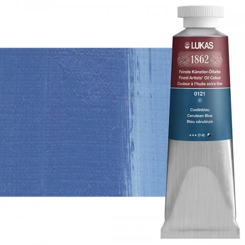 Olajfesték 37 ml Lukas 1862 olaj, 0121 Cerulean Blue