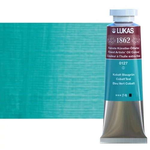 Olajfesték 37 ml Lukas 1862 olaj, 0127 Cobalt Teal