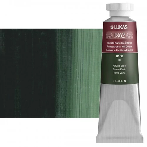 Olajfesték 37 ml Lukas 1862 olaj, 0158 Green Earth