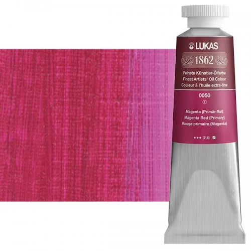 Olajfesték 37 ml Lukas 1862 olaj, 0050 Magenta Red (Primary)