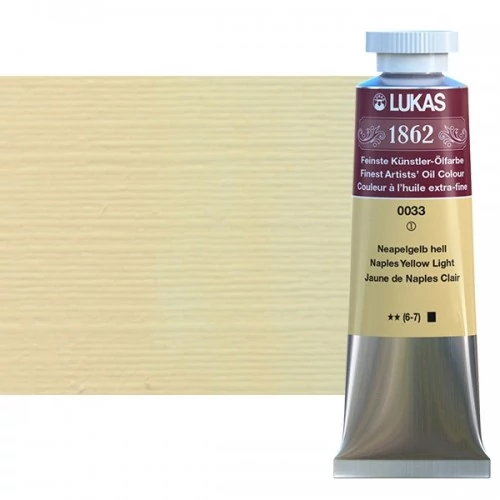 Olajfesték 37 ml Lukas 1862 olaj, 0033 Naples Yellow Light