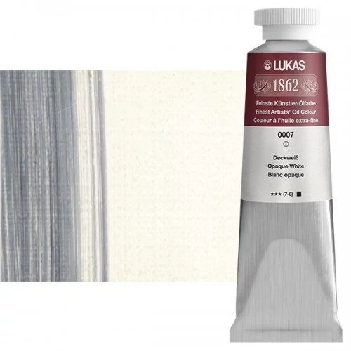 Olajfesték 37 ml Lukas 1862 olaj, 0007 Opaque White